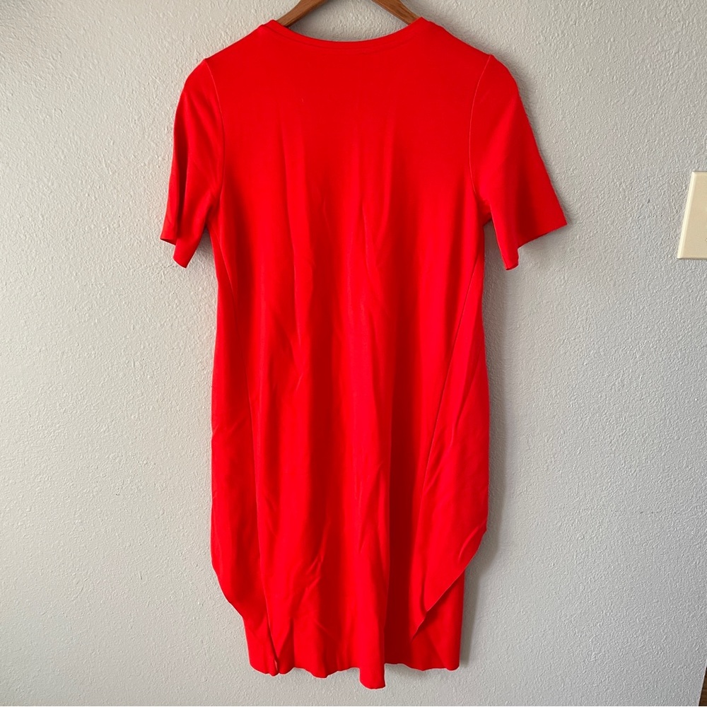 COS Circle Cut Asymmetrical Layered Red Dress XS - Picture 7 of 10